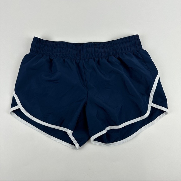 Athletic Works Shorts Girls Medium 7/8 Blue White - Picture 1 of 7